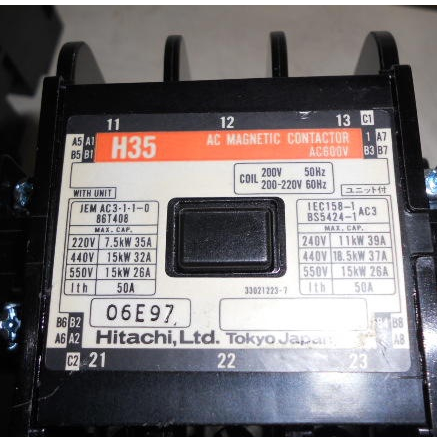 日本HITACHI 日立電磁接觸器H35 線圈100-110V 200-220v (TT) | 蝦皮購物