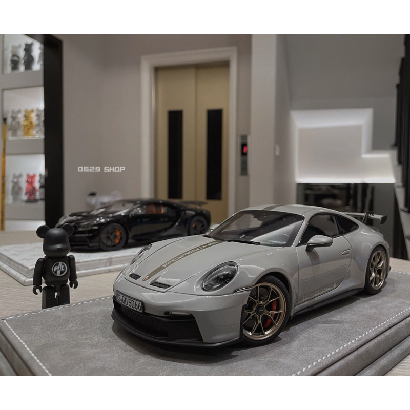 1/18 Norev Porsche 911 GT3 992 Chalk保時捷模型車德國限定版超跑周邊