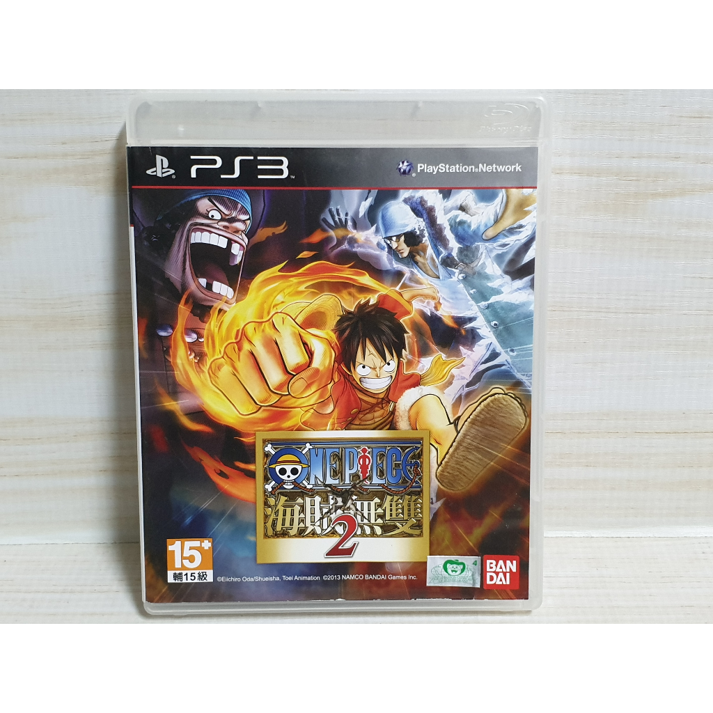 哈帝電玩}~PS3 原版遊戲航海王：海賊無雙2 One Piece 中文版光碟微刮有