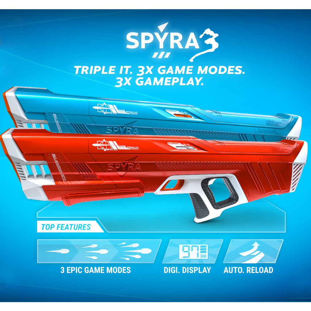 破冰代購] SPYRA Three現貨Spyra3 2023年最新正版三代電動水槍德國正版