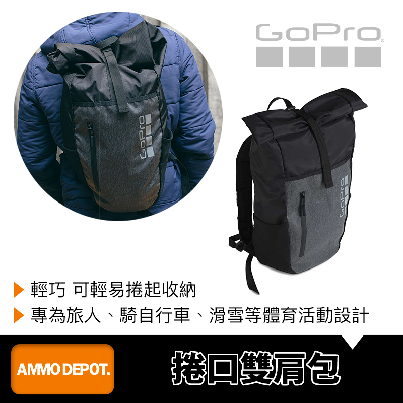 Gopro stash roll top backpack hot sale