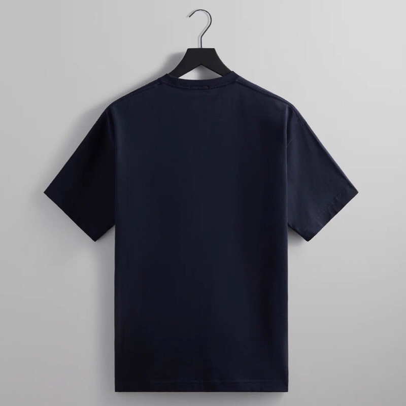 ☆ KITH Needlepoint classic logo tee ロゴTシャツ ☆ Kith Needlepoint Classic Logo Tee NAVY M（Kith Needlepoint