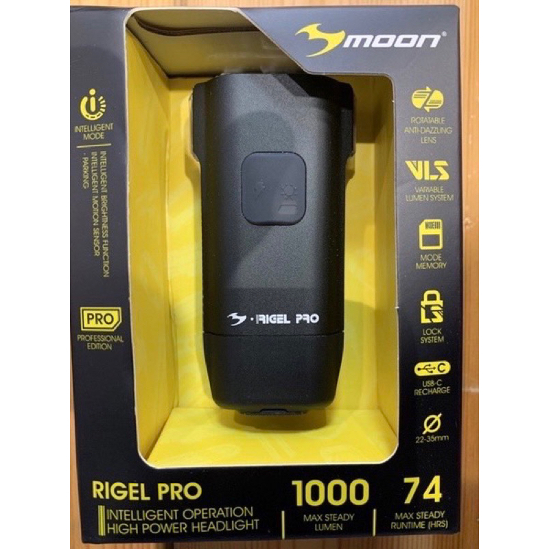 現貨供應🎉 Moon 1000流明前燈 RIGEL PRO 公路車 單車 自行車 前燈 type c充電 | 蝦皮購物