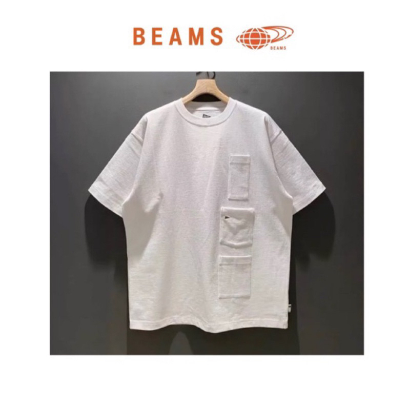 聯名BEAMS SSZ×Pilgrim Surf+Supply DIY POCKET TEE口袋短袖T恤23厚磅