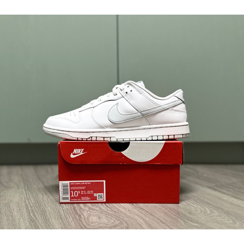 Nike Dunk Low Retro 'Pure Platinum' US10.5 28.5 Nike台灣公司貨