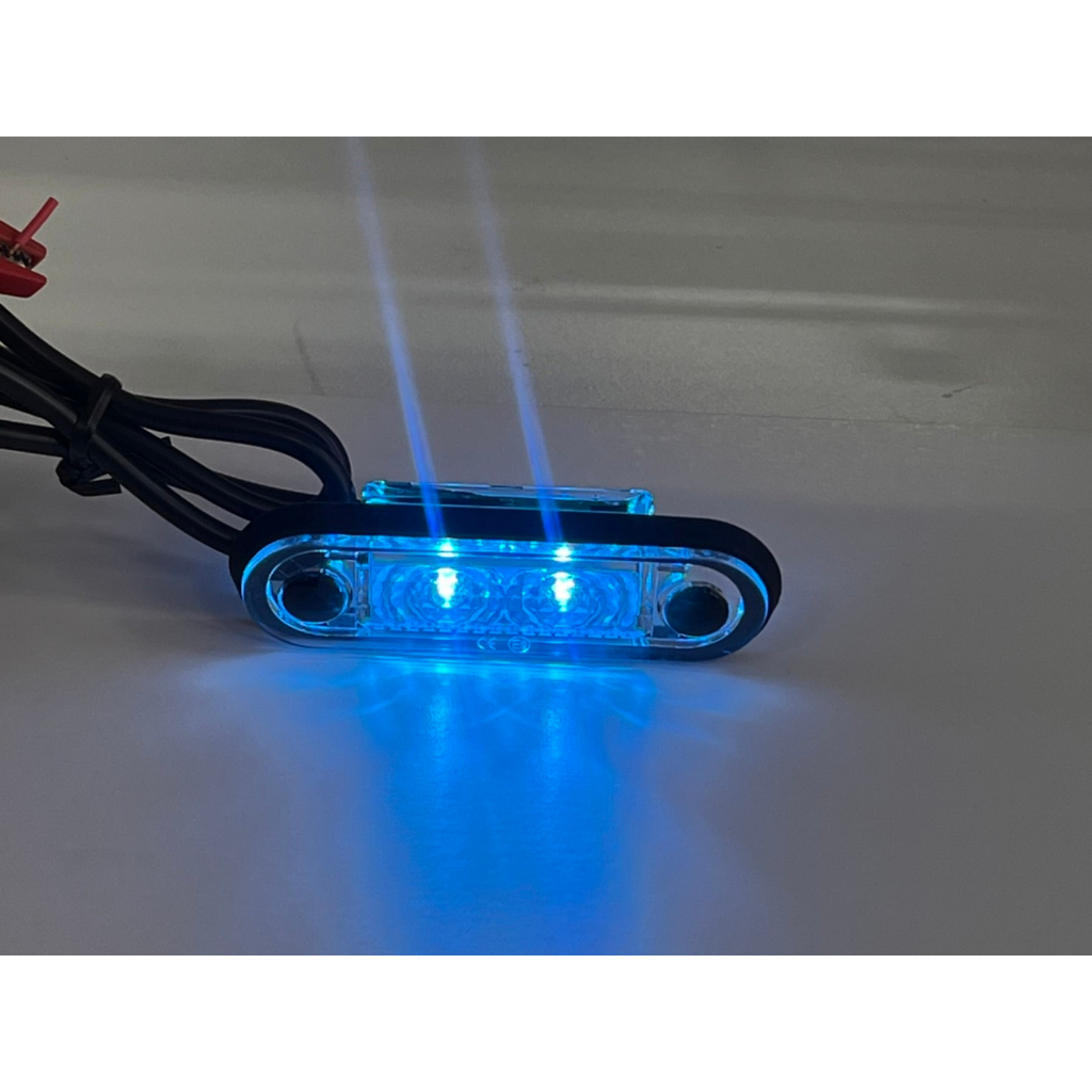 【高總裁LED 】台灣現貨 白鐵管專用小燈 2LED 崁入式 防水 12V 24V 大車 LED小燈 MAN | 蝦皮購物