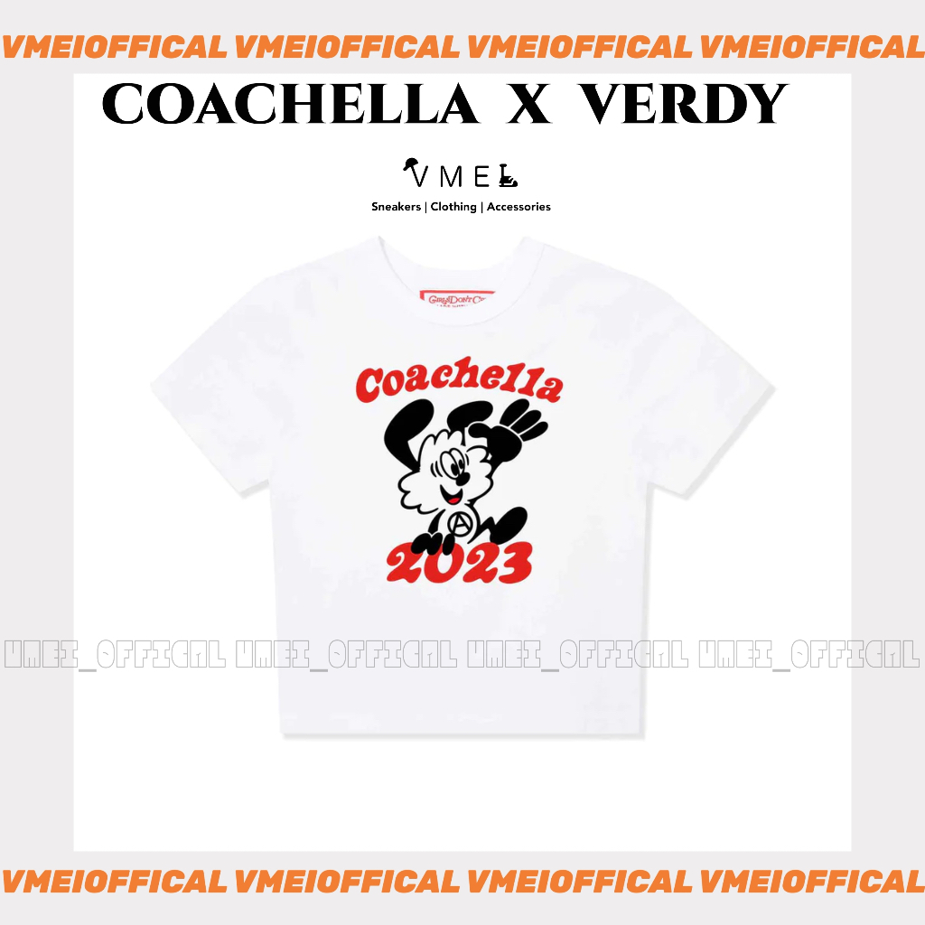 VMEI】COACHELLA 科切拉音樂節X VERDY 日本藝術家短袖大學TEE 連帽帽