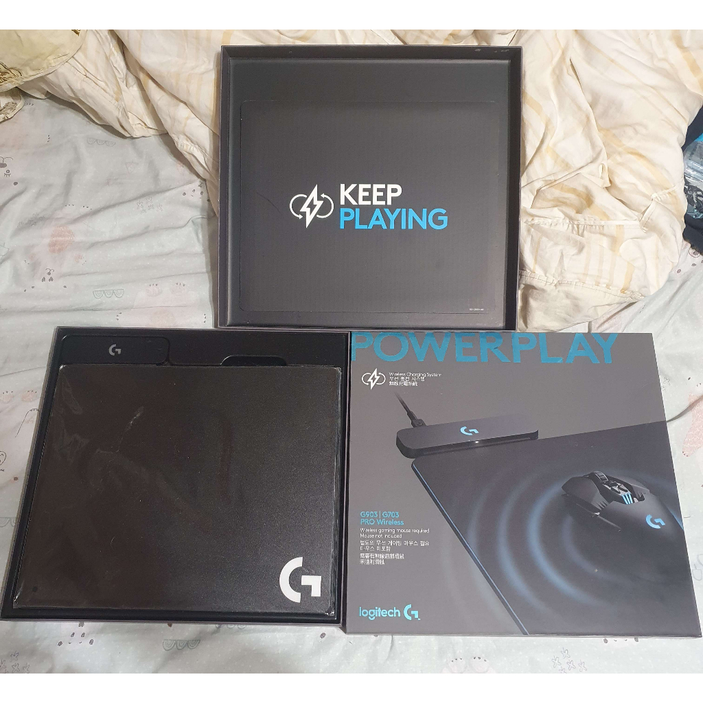Logitech羅技 無線充電滑鼠墊 Powerplay RMA全新未開封 圖片開封的是舊的 | 蝦皮購物