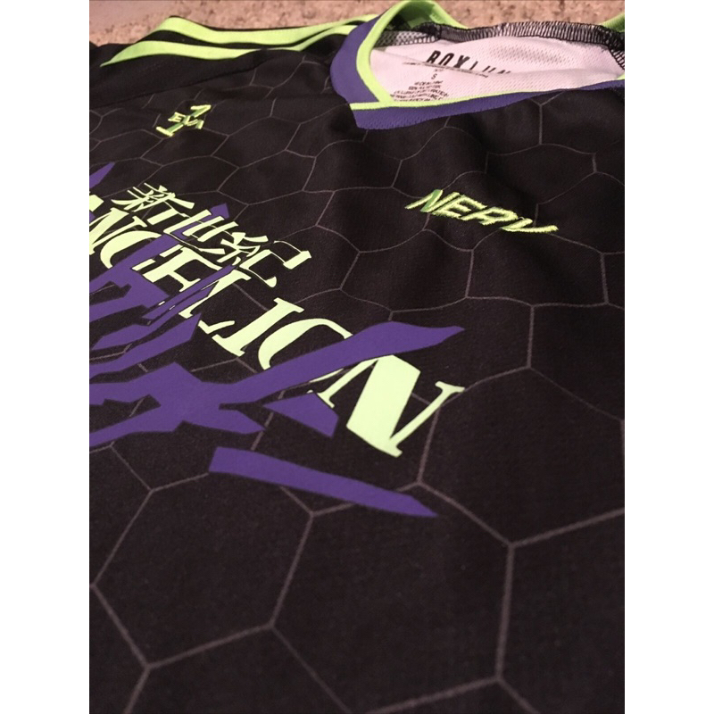《NEMUiNEKO》boxlunch evangelion soccer jersey 福音戰士球衣 初號機足球衣 蝦皮購物