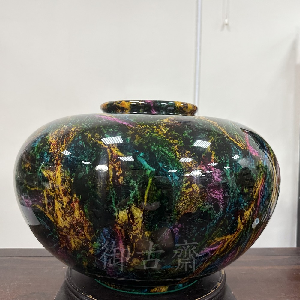 天然石　寒水石　飾玉　直径約7cm　置物　大理石台・時代箱付　C　7459 漢石齋】天然翡翠A貨千手觀音玉佩吊墜冰糯種藍水(44*69*7mm)|觀音