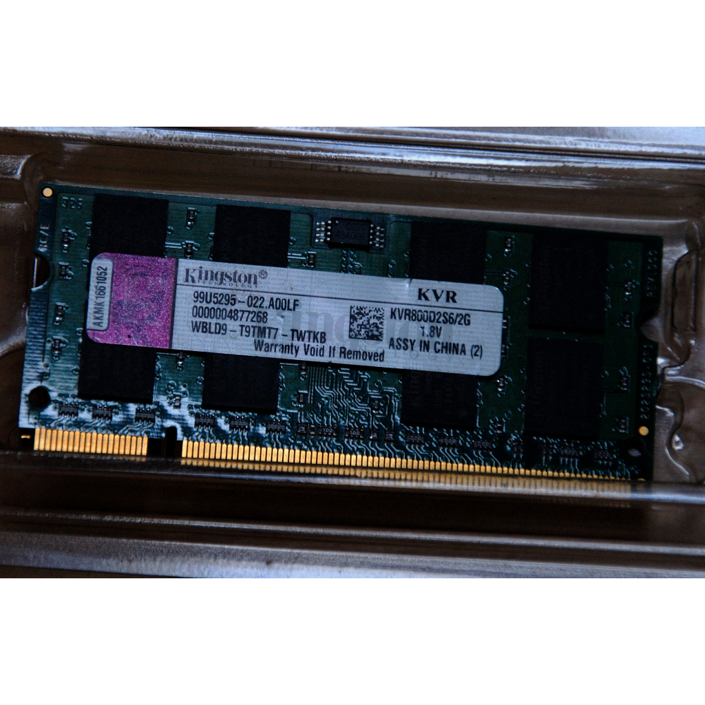 M01 Kingston 2G DDR2 KVR800D2S6/2G 雙面顆粒 筆電專用記憶體 | 蝦皮購物