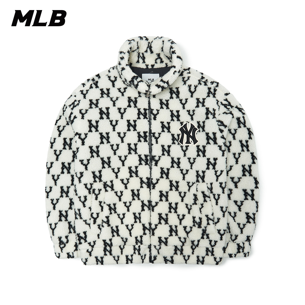 MLB FLEECE翻領外套MONOGRAM老花系列紐約洋基隊(3AFDM0126-50CRS