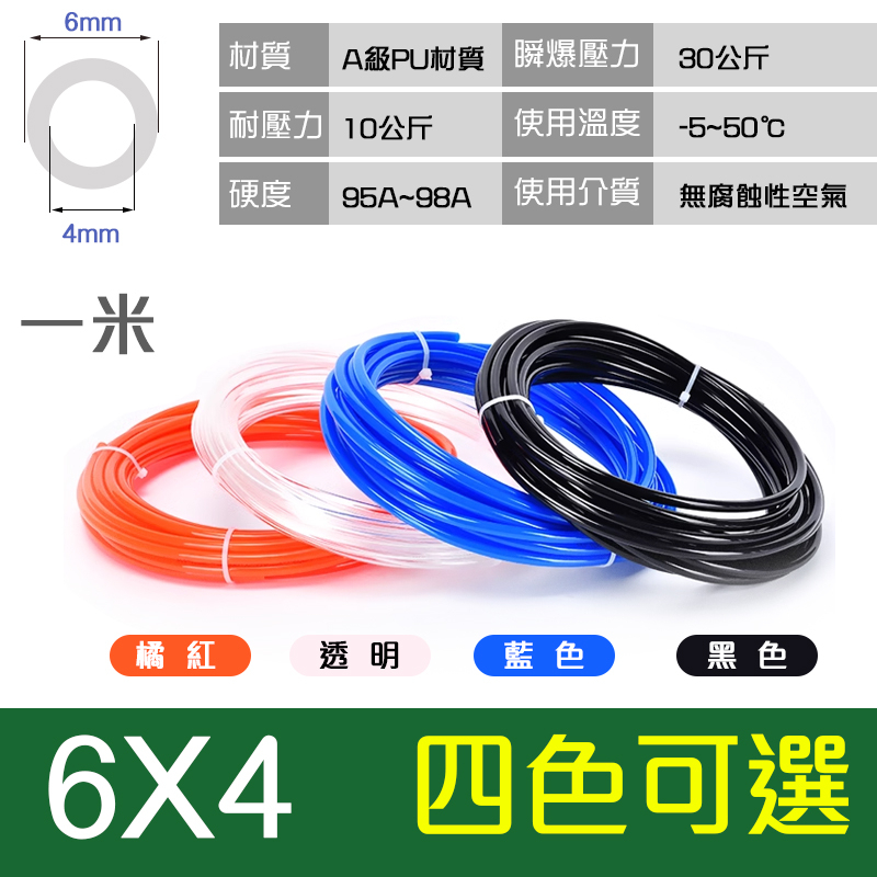 草屯現貨💥氣動軟管 氣泵PU氣管 高壓軟管 PU管 風管 氣管 4 6 8 10 12 14 16MM 氣動接頭氣管 | 蝦皮購物
