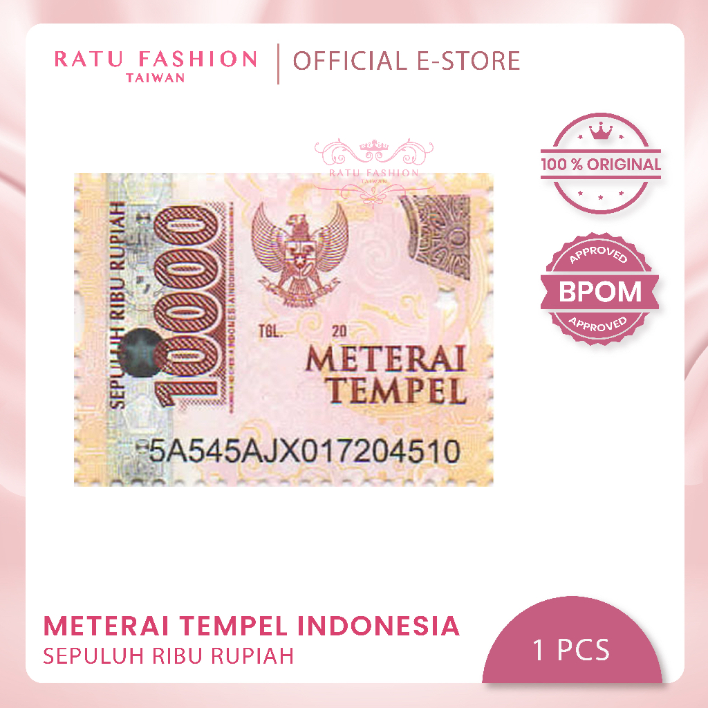 Meterai Materai Tempel 10000 Asli Kantor Pos Indonesia 蝦皮購物