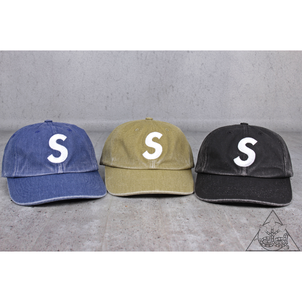 HYDRA】Supreme Pigment Canvas S Logo 6-Panel 水洗老帽【SUP567