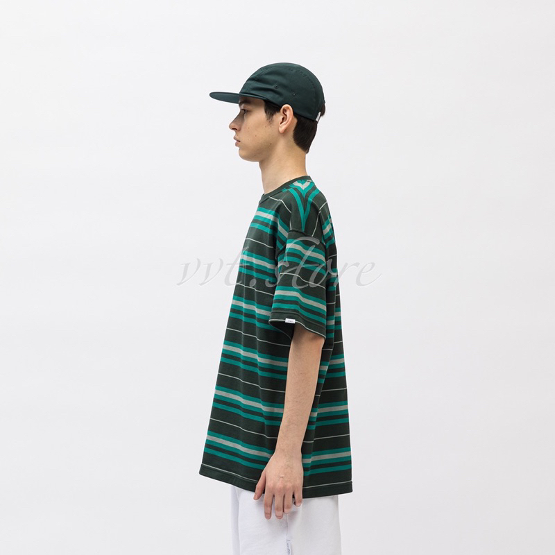 WTAPS 23SS BDY 02 / SS / COTTON. TEXTILE. SIGN 條紋短袖T恤| 蝦皮購物