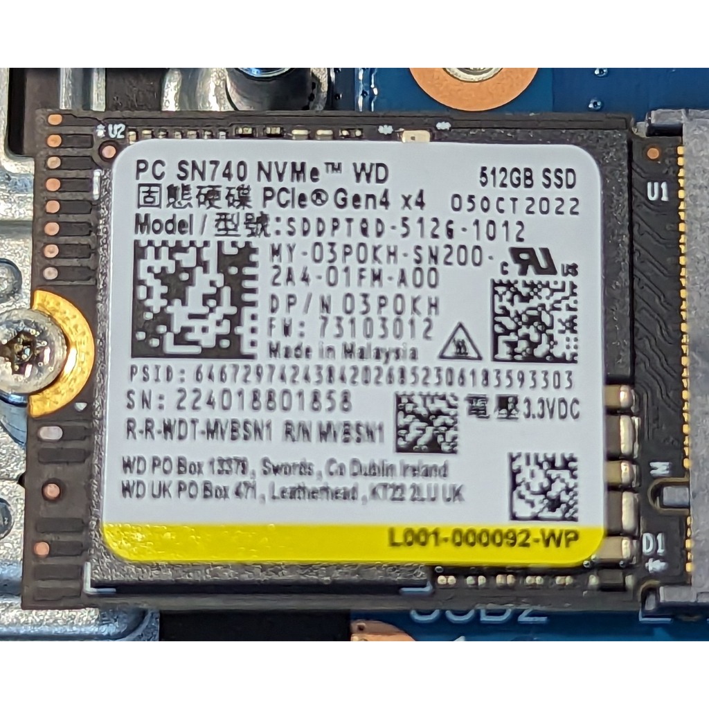 WD SN740 m.2 2230 GEN4x4 512G SSD 固態硬碟 | 蝦皮購物