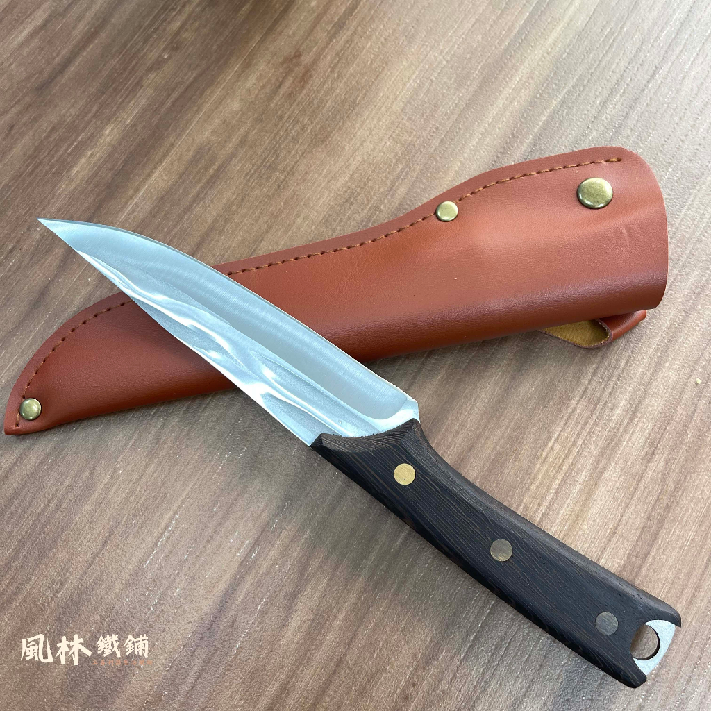 石紋萬用小刀 附皮套 (台灣現貨)鍛打石紋屠宰刀不銹鋼多用剔骨刀剔骨刀殺魚分割刀切肉刀水果刀露營烤肉休閒小刀 | 蝦皮購物