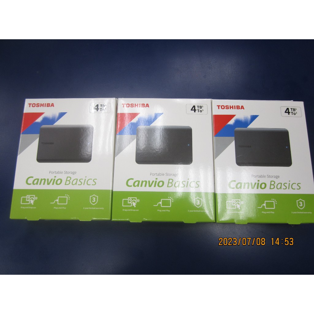 Toshiba 東芝 Canvio Basics A5 4TB 2.5吋行動硬碟 $3180含稅 | 蝦皮購物