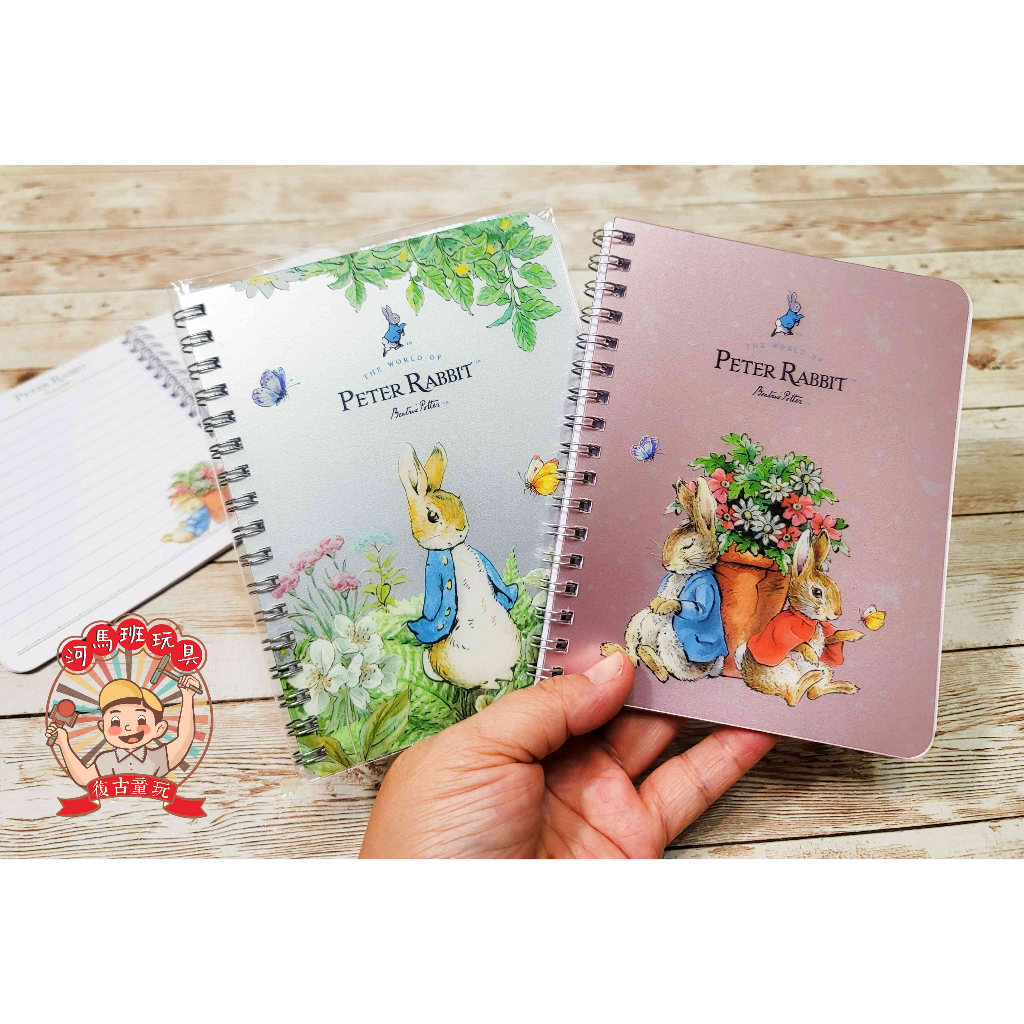 河馬班玩具-授權文具-peter rabbit彼得兔(經典系)銀箔50KPP線圈筆記本 | 蝦皮購物