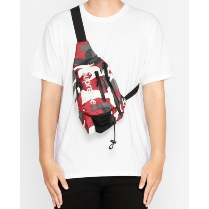 SUPREME SLING BAG / RED CAMO [Supreme] 肩包SS21 腰包| 蝦皮購物