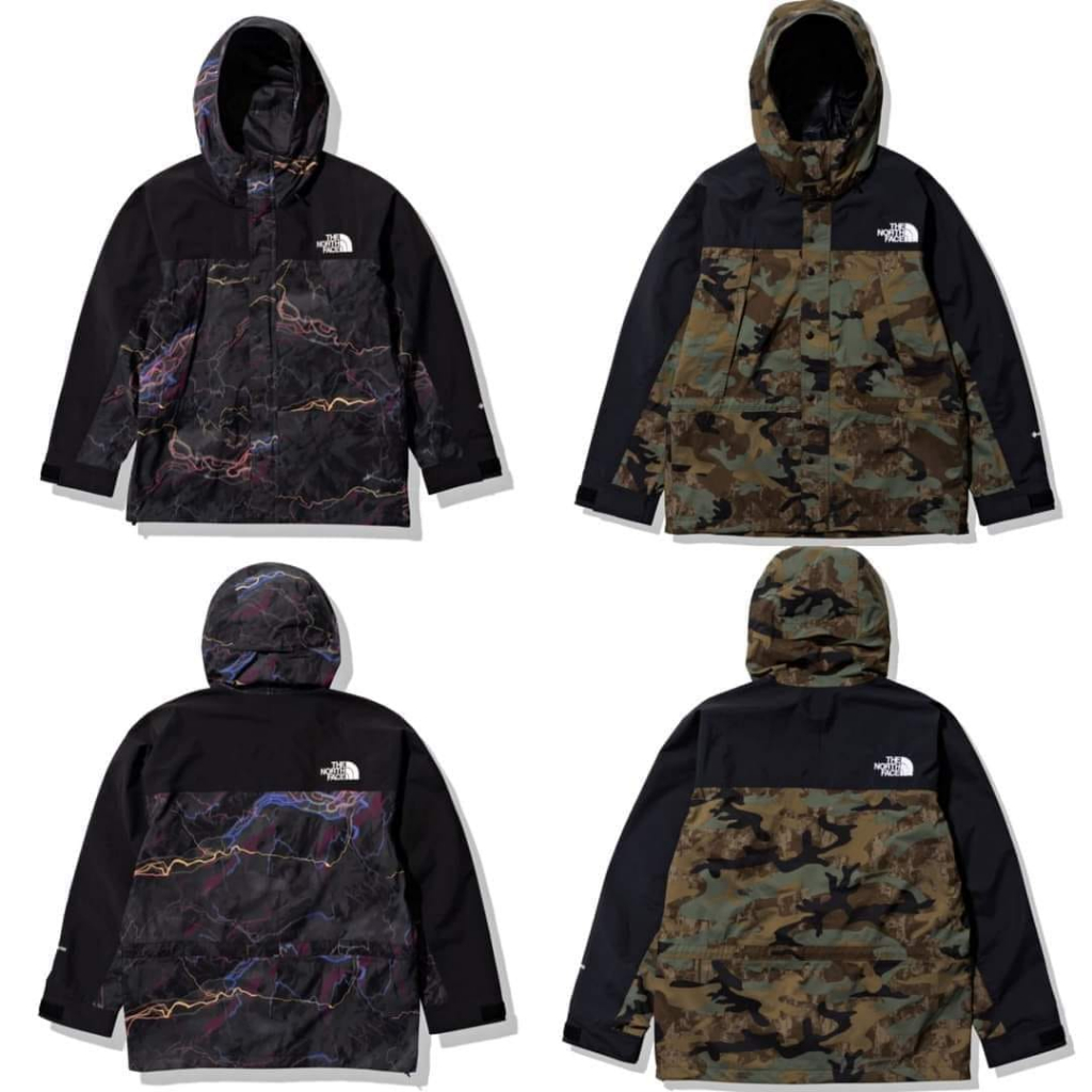 台北實體店日本The North Face Novelty Mountain Jacket迷彩閃電