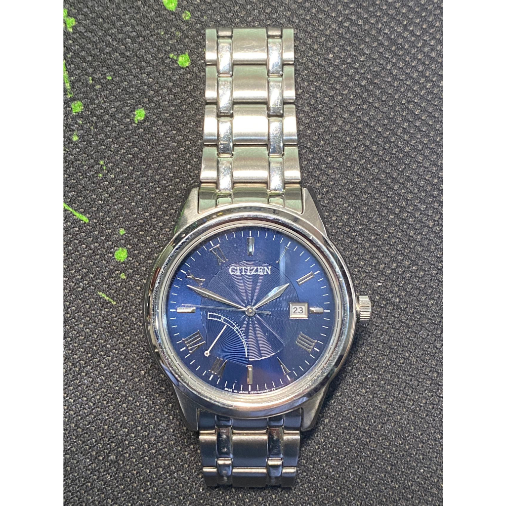 CITIZEN星辰錶 AW7001-98L,公司貨,日本製,光動能,時尚男錶,藍寶石鏡面,日期