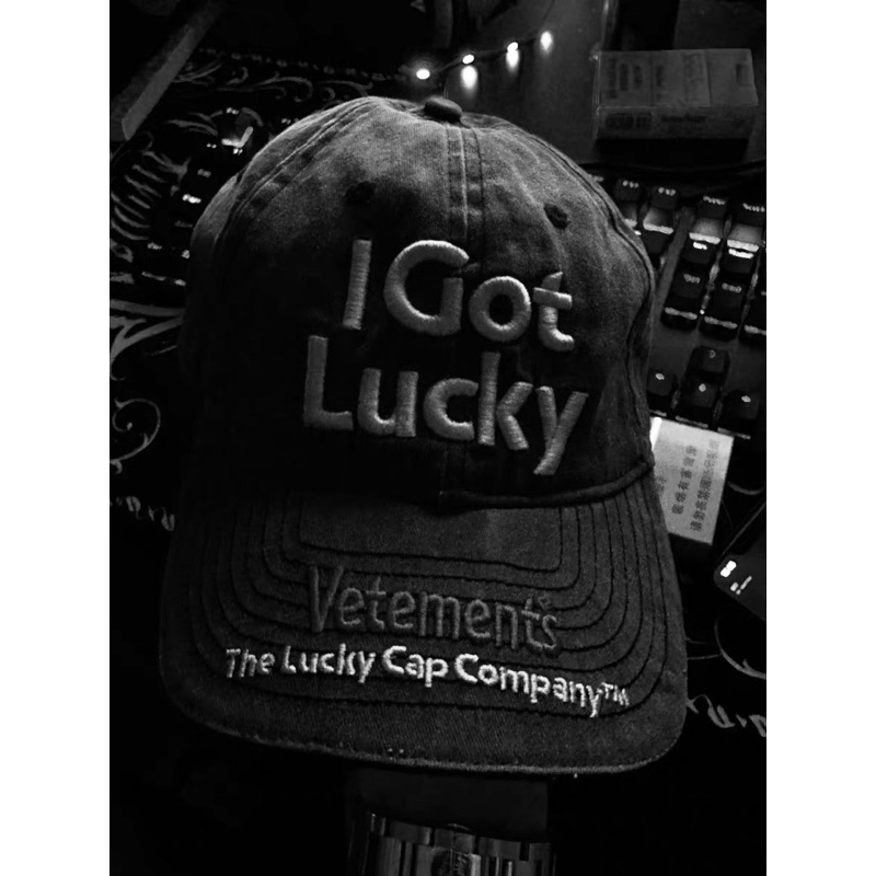 未使用 VETEMENTS CAP I GOT LUCKY-