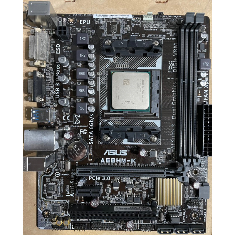 asus 華碩 A68HMK + AMD A87600 Series 蝦皮購物