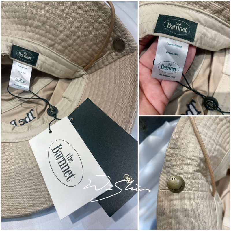 韓國回台🎉WISHIA闆娘許願韓國代購 The barnnet logo Safari Hat 品牌刺繡漁夫帽