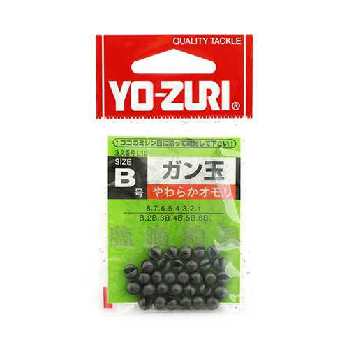 ☆臨海釣具旗艦館☆24H營業YOZURI 咬鉛B─6B 日本原裝，頂級鉛料圓鉛咬