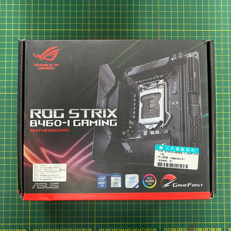 Asus Rog Strix B460 I Gaming B460 Itx 主機板 保固內 蝦皮購物 9737