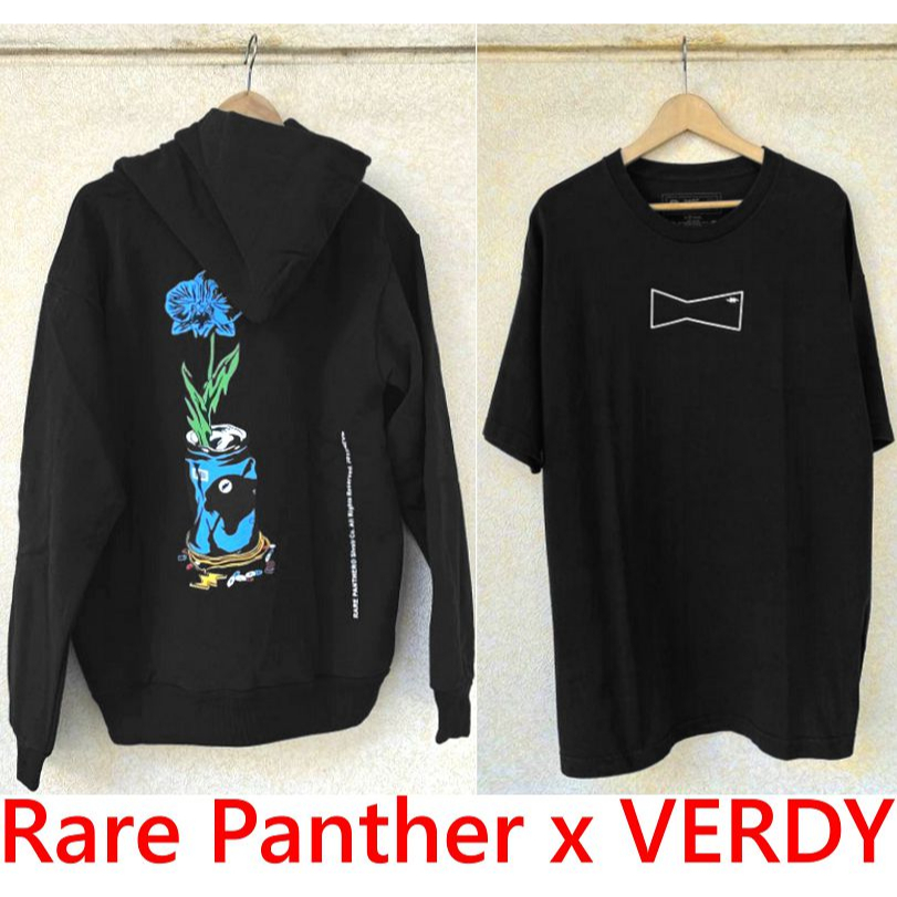 【希少】verdy✖︎Carrots✖︎RARE PANTHERコラボ パーカー 極希少】CARROTS×Rare Panther×VERDY コラボパーカー BLACK極新VERDY x