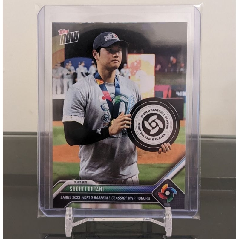 大谷翔平2023 topps now #WBC-73 贏得世界棒球經典賽MVP 球員卡| 蝦皮購物