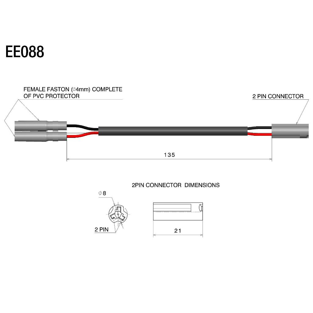 Mm. Rizoma EE088H Yamaha YZF-R6/YZFR6/YZF-R1/YZFR1(前面)方向燈轉接線 | 蝦皮購物
