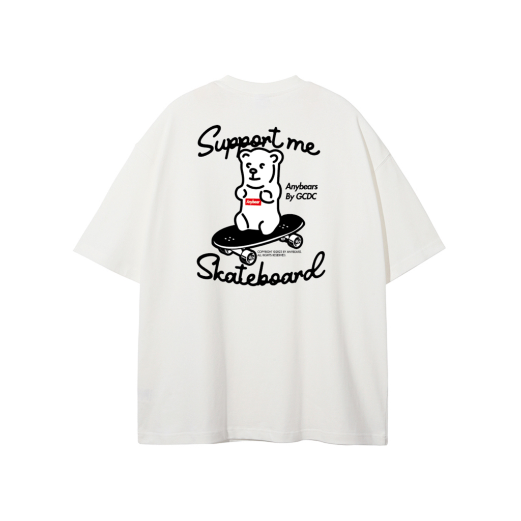 ANYBEARS Suprebear Oversize T-shirts 滑板熊| 蝦皮購物