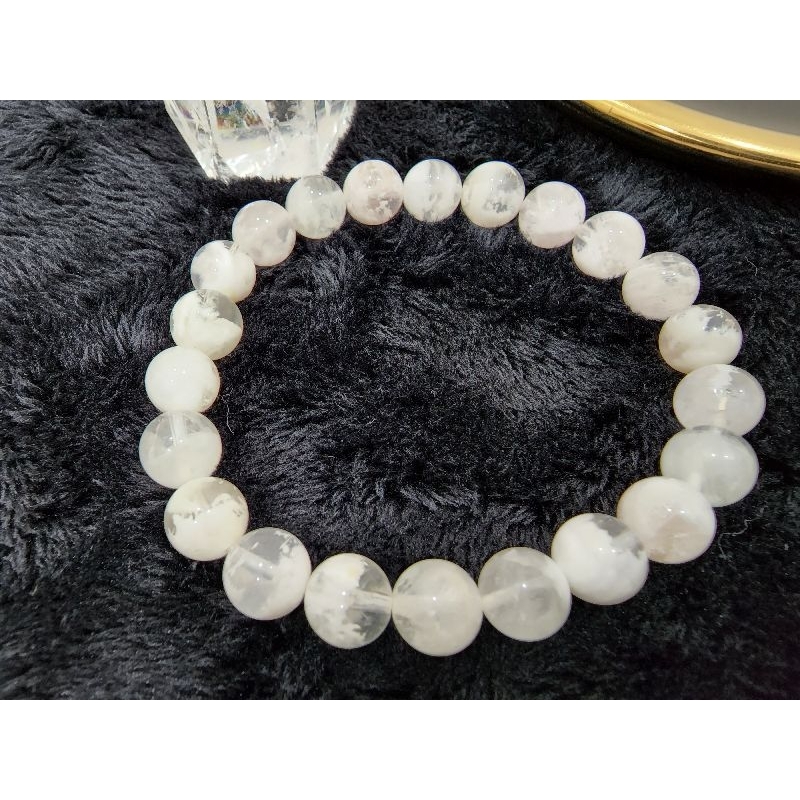 《隱石》白幽靈 手串 8+mm 手圍16cm #3 | 蝦皮購物