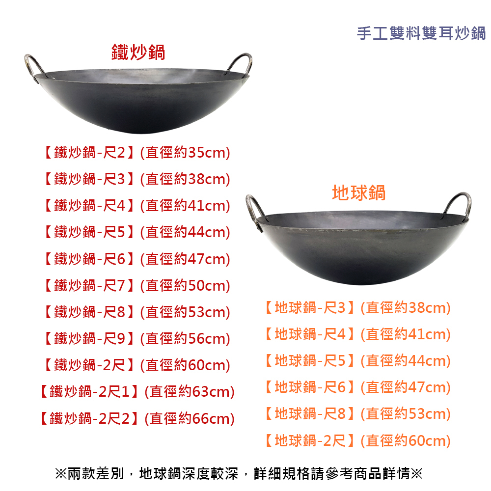 手工雙料雙耳炒鍋雙料鐵鍋雙料雙耳炒鍋雙耳黑鐵炒鍋雙耳炒鍋快炒鍋中華