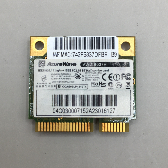 AzureWave AW-NB037H AR5B195 二手筆電網卡-A4 | 蝦皮購物