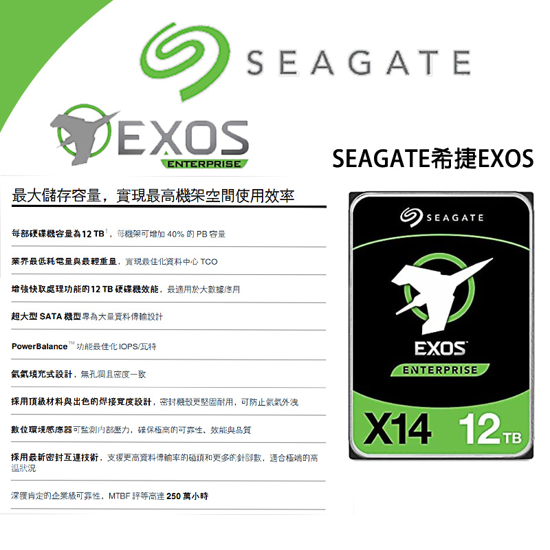 Seagate HDD Exos x16 12TB 未使用 未開封-