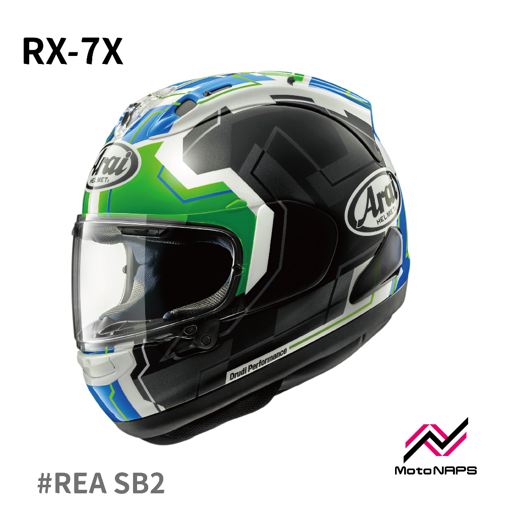 NAPS 納普司】ARAI RX-7X REA SB2 綠色選手帽全罩安全帽| 蝦皮購物