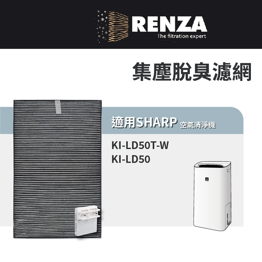 適用Sharp夏普KI-LD50T-W KI-LD50 除濕空氣清淨機IZ-C90M IZ-C90ME