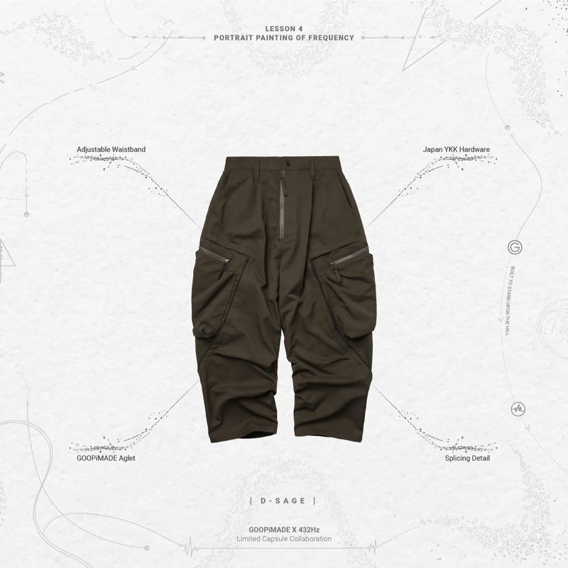 Goopi R.G1P -“Versatile-S” Utility Pants - D-Sage | 蝦皮購物