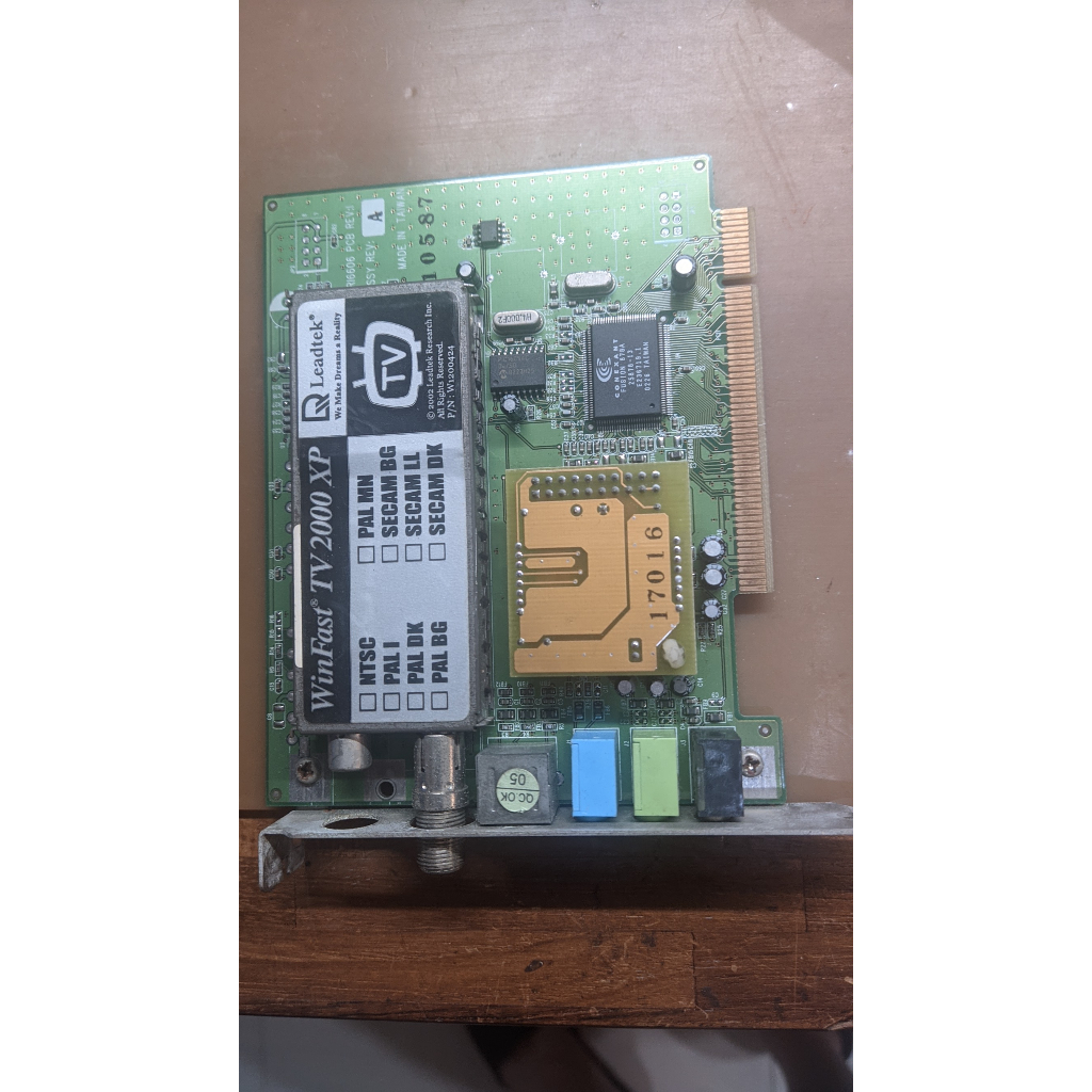 (中古)麗台 WINFAST 2000 XP 電視卡 視訊擷取卡 PCI介面 | 蝦皮購物
