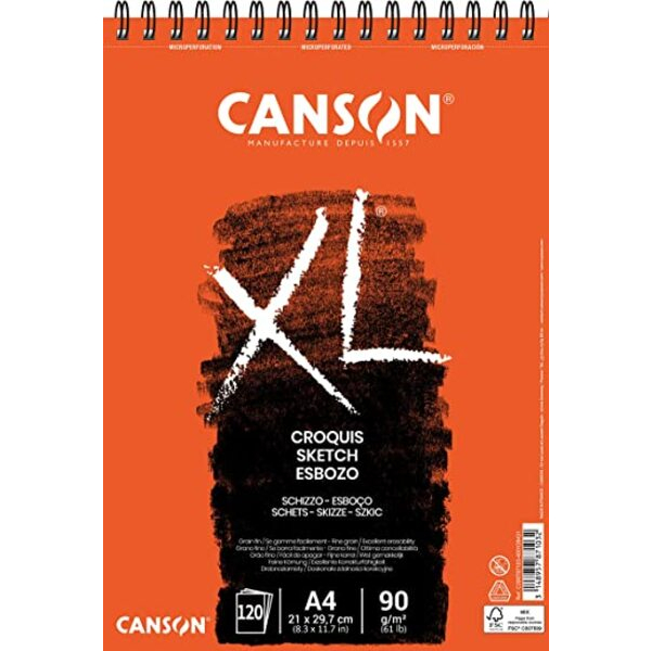 Album Canson XL Sand Grain Multitecnicas secas 40h 160g A3 29.7X42 cm.