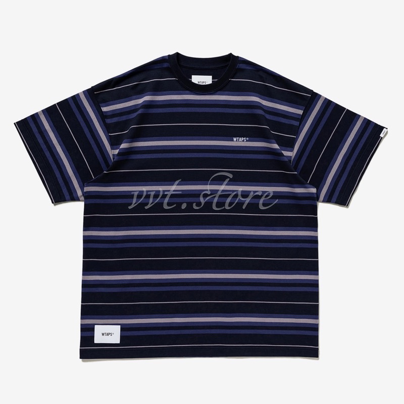 WTAPS 23SS BDY 02 / SS / COTTON. TEXTILE. SIGN 條紋短袖T恤| 蝦皮購物