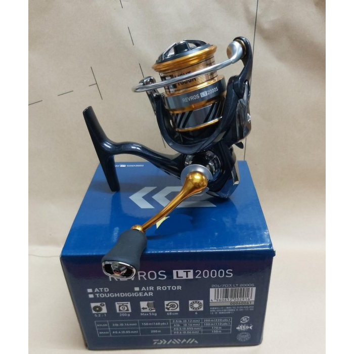 DAIWA 20年新款REVROS LT 2000S 捲線器路亞軟絲海釣微鐵溪流| 蝦皮購物