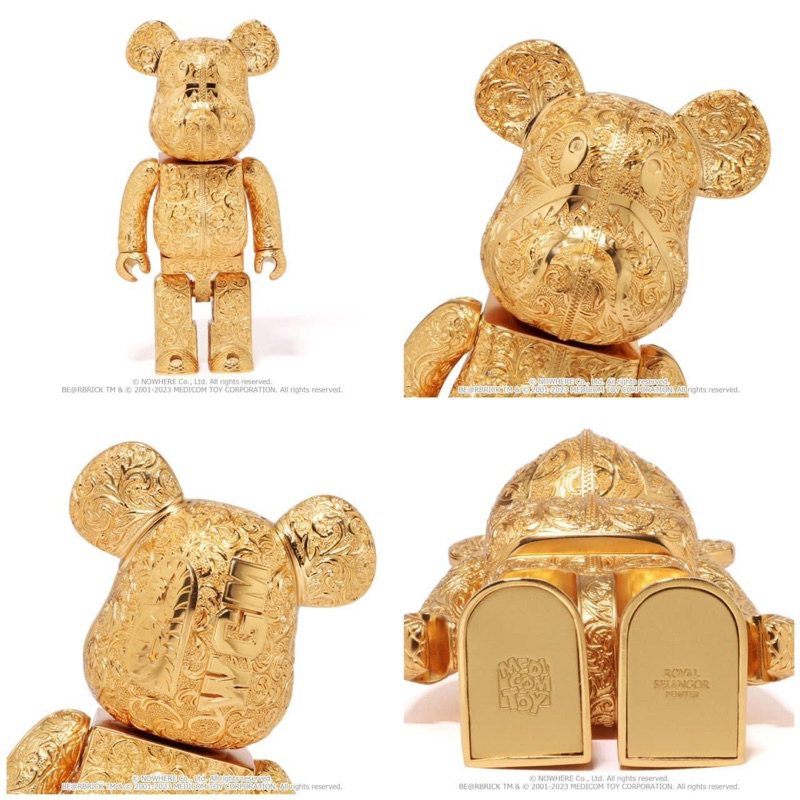 BE@RBRICK 庫柏力克熊bearbrick BAPE x Royal Selangor 400
