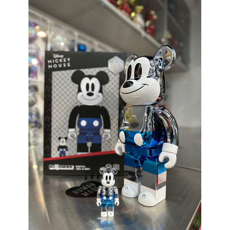 BE@RBRICK 庫柏力克熊bearbrick MICKEY MOUSE閃電藤原浩米奇100週年