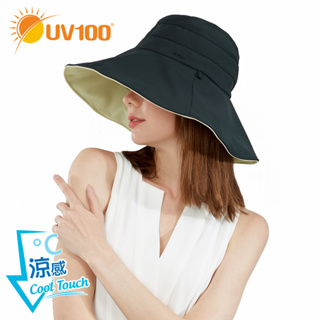 【UV100】防曬 抗UV-冰絲雙面造型帽-馬尾洞(ME22403)